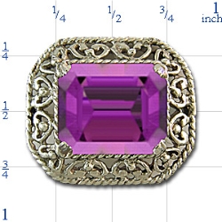 rk723 Amethyst Bracelet Slide 
